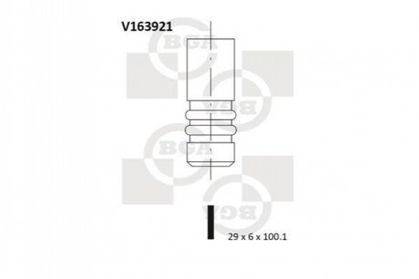Клапан двигуна BGA V163921