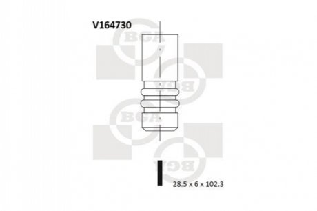 Клапан двигателя BGA V164730 (фото 1)
