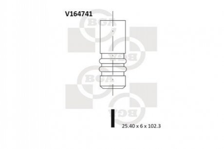 Клапан випускний BGA V164741