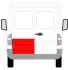 Ремонтна панель дверей задн Лів (обшивка, нижня частина, 1/3 вис) MERCEDES SPRINTER 901, 902, 903, 904, 905 VW LT II 01.95-07.06 BLIC (6016003546151P) зображення 2
