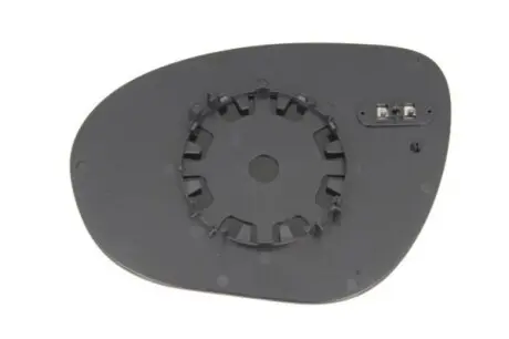Скло дзеркала зовнішнього Прав (опукле, обігрів, хром) NISSAN JUKE F15 06.10-07.14 BLIC 6102162001884P