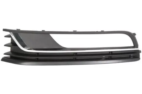 Решітка бампера передн Лів (хром/чорн) VW PASSAT B7 08.10-12.14 BLIC 6502079547915P