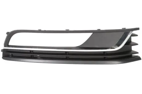 Решітка бампера передн Прав (хром/чорн) VW PASSAT B7 08.10-12.14 BLIC 6502079547916P