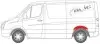 Ремонтная часть крыла задн Лев (наружн, арка заднего колеса) MERCEDES SPRINTER 906 06.06-06.18 BLIC (6504013548581P) изображение 2