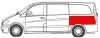 Ремонтна частина крила задн Лів (верхня частина, коротка модель) MERCEDES VITO / VIANO W639 09.03-10.10 BLIC (6504033542593P) зображення 2
