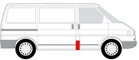 Стійка кабіни Прав (нижня частина) VW TRANSPORTER T4 07.90-04.03 BLIC 6504039558562P Купити в Україні