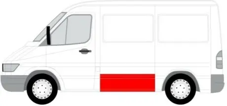 Ремкомплект бокового молдингу BLIC 6505063546001P