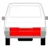 Ремонтна панель дверей задн (обшивка, нижня частина) VW TRANSPORTER T4 07.90-04.03 BLIC (6508049558720P) зображення 2
