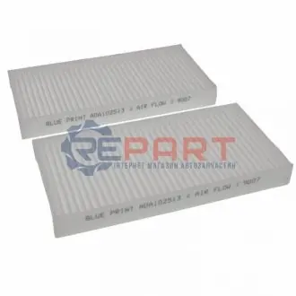 К-т сменных фильтрующих элементов воздушного фильтра салона BLUE PRINT ADA102513 Купить в Украине