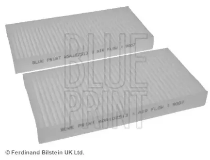 К-т сменных фильтрующих элементов воздушного фильтра салона BLUE PRINT ADA102513
