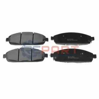 Комплект гальмівних колодок передн, JEEP COMMANDER, GRAND CHEROKEE III 3.0D-5.7 10.04-10.11 BLUE PRINT ADA104219 Купити в Україні