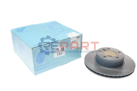 Фото Диск гальмівний (передній) BMW 3 (E90-93) 04-13/1 (E81-E87) 04-14 (300x24) (з покриттям) (вент.) BLUE PRINT (ADB114305) зображення 1