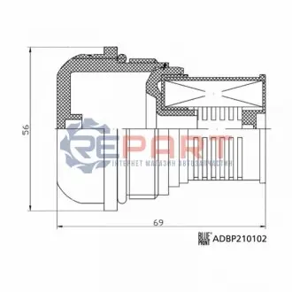 Фото Фільтр масляний дифференціал Skoda Octavia/VW Bora/Golf IV/Sharan 96-10 (к-кт) BLUE PRINT (ADBP210102) зображення 1