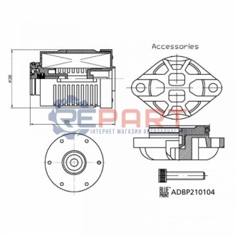 Автозапчастина BLUE PRINT ADBP210104 (фото 1)