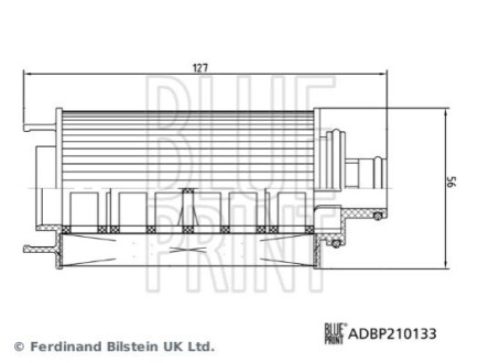 MG Оливний фільтр BLUE PRINT ADBP210133 (фото 1)