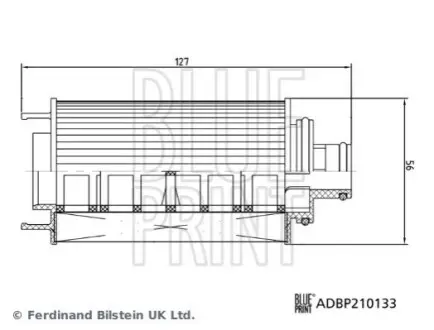 Масляний фільтр CHERY OMODA 5, TIGGO 8 PLUS JETOUR DASHENG OMODA C5 1.6 03.21 BLUE PRINT ADBP210133