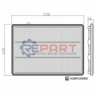 Фільтр повітря INFINITY QX50 II BLUE PRINT ADBP220083