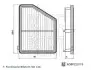 Фото Фільтр повітряний (фільтруючий елемент) HONDA CIVIC X 1.6/1.6LPG 09.16-12.22 BLUE PRINT (ADBP220119) зображення 3