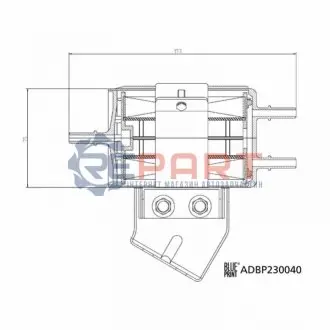 Паливний фільтр SSANGYONG ACTYON II, KORANDO 2.0/2.0LPG 02.12 BLUE PRINT ADBP230040 Купити в Україні