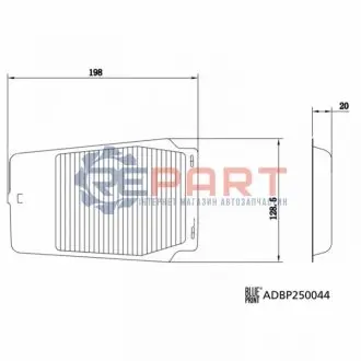 Фільтр салону фільтруючий елемент LEXUS UX SUZUKI SWACE TOYOTA COROLLA 1.8H/2.0H 10.18 BLUE PRINT ADBP250044 Купити в Україні