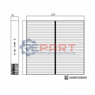 Автозапчастина BLUE PRINT ADBP250045