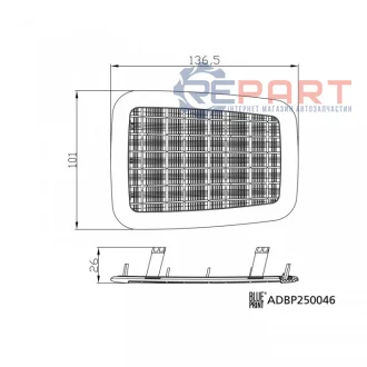 Фільтр салону фільтруючий елемент TOYOTA PRIUS 1.8H 06.08-06.16 BLUE PRINT ADBP250046