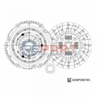 Комплект сцепления (с упорным подшипником) BLUE PRINT ADBP300165