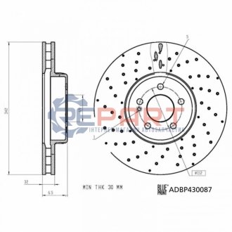 Автозапчасть BLUE PRINT ADBP430087