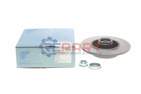 Фото Диск гальмівний (задній) Renault Megane IV 15- (260x8) (+ABS) (з підшипником) BLUE PRINT (ADBP430094) зображення 1