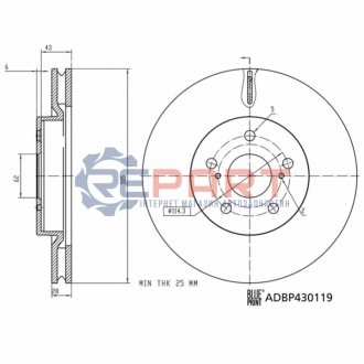 Автозапчастина BLUE PRINT ADBP430119 (фото 1)