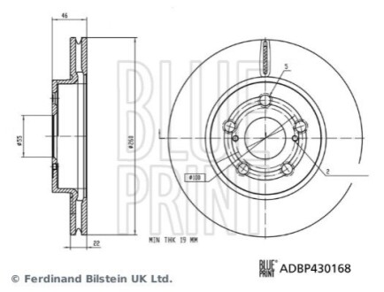 Автозапчастина BLUE PRINT ADBP430168 (фото 1)