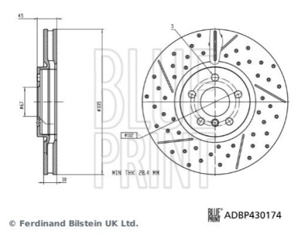 Автозапчасть BLUE PRINT ADBP430174 (фото 1)