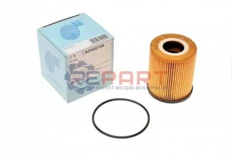 Масляний фільтр CHRYSLER NEON II, PT CRUISER FIAT 500X, LINEA, TIPO JEEP RENEGADE MINI (R50, R53), (R52) 1.6 06.01 BLUE PRINT ADG02124 Купити в Україні