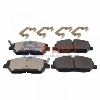 Комплект гальмівних колодок передн, HYUNDAI H350 2.5D 04.15 BLUE PRINT ADG042171