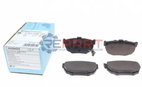Фото Колодки гальмівні (задні) Hyundai Elantra/Kia Cerato 00- (85.6x46.3) BLUE PRINT (ADG04232) зображення 1