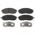 Комплект гальмівних колодок, дискове гальмо ADG04240