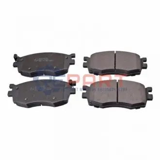 Комплект гальмівних колодок передн, HYUNDAI ACCENT II, ACCENT III, I20 I KIA RIO II 1.1D-1.6D 12.02-12.15 BLUE PRINT ADG04279 Купити в Україні