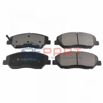 Комплект гальмівних колодок передн, HYUNDAI GENESIS, GRAND SANTA FÉ, SANTA FÉ II, SANTA FÉ III KIA SORENTO II SSANGYONG ACTYON II, ACTYON SPORTS I, KORANDO, MUSSO GRAND, REXTON 2.0-3.8 11.05 BLUE PRINT ADG04291