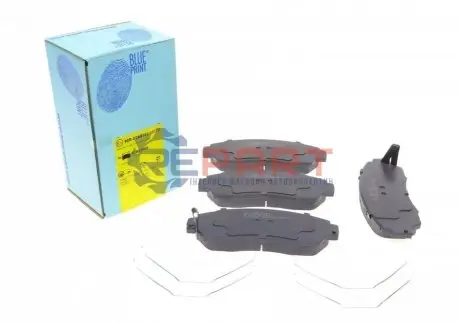 Комплект гальмівних колодок передн, HONDA CROSSTOUR I, CR-V IV, CR-V V, ODYSSEY 1.5-3.5 09.05 BLUE PRINT ADH24296 Купити в Україні