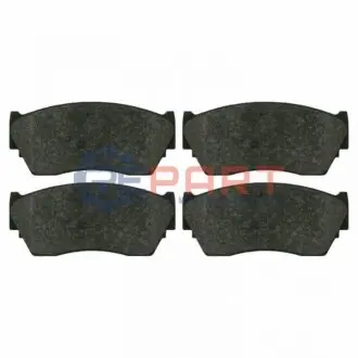 Комплект гальмівних колодок передн, NISSAN 100NX, SUNNY III 1.4/1.6/2.0D 03.90-05.95 BLUE PRINT ADN14299 Купити в Україні