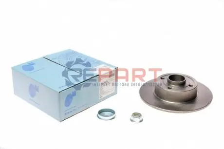 Фото 1 — Диск гальмівний (задній) Renault Megane II 03- (240х8) (+ABS) BLUE PRINT (ADN143139) Фото Диск гальмівний (задній) Renault Megane II 03- (240х8) (+ABS) BLUE PRINT (ADN143139) зображення 1