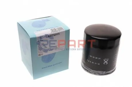 Фото Фільтр масляний Ford Ranger/Mazda B-Serie/Toyota Avensis/Hiace/Hilux/Land Cruiser 2.0D-4.2D 81-07 BLUE PRINT (ADT32111) зображення 1