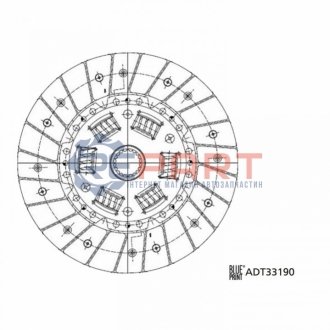 Диск зчеплення BLUE PRINT ADT33190 (фото 1)