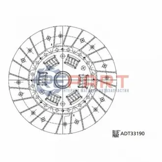 Фото Диск зчеплення BLUE PRINT (ADT33190) зображення 1