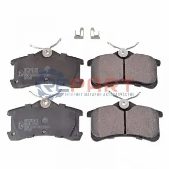 Комплект гальмівних колодок задн, TOYOTA AVENSIS, COROLLA 1.4-2.0D 09.97-02.03 BLUE PRINT ADT342115 Купити в Україні