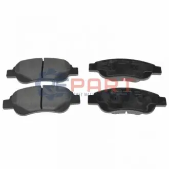 Комплект гальмівних колодок передн, CITROEN C1, C1 II PEUGEOT 107, 108 TOYOTA AYGO 1.0/1.2/1.4D 06.05 BLUE PRINT ADT342155 Купити в Україні