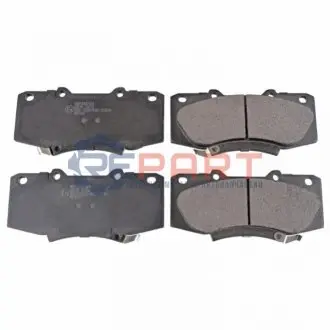 Комплект гальмівних колодок передн, TOYOTA HILUX VII, HILUX VIII 2.4D/2.5D/3.0D 02.05 BLUE PRINT ADT342191