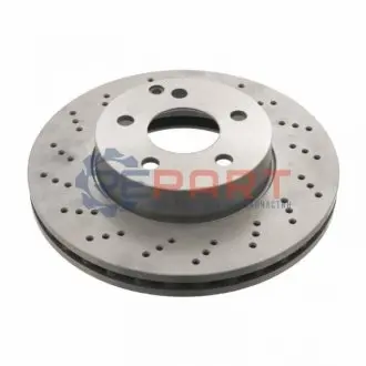 Фото Диск гальмівний (передній) MB C-class (W204/S204/C204) 07- (295x28) (з отворами) BLUE PRINT (ADU174312) зображення 1