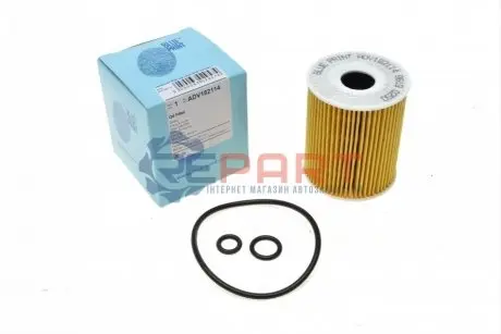 Масляний фільтр SEAT IBIZA IV, IBIZA IV SC, IBIZA IV ST SKODA FABIA II, ROOMSTER, ROOMSTER PRAKTIK VW POLO V 1.2/1.2D 10.09-02.18 BLUE PRINT ADV182114 Купити в Україні