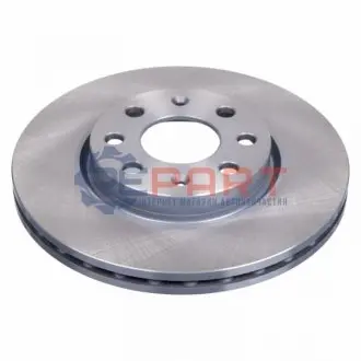 Фото Диск гальмівний (передній) Fiat Punto 08-/Opel Corsa D/E 06- (257x22) (вентильований) BLUE PRINT (ADZ94332) зображення 1